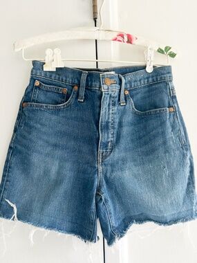 Madewell High rise denim shorts
